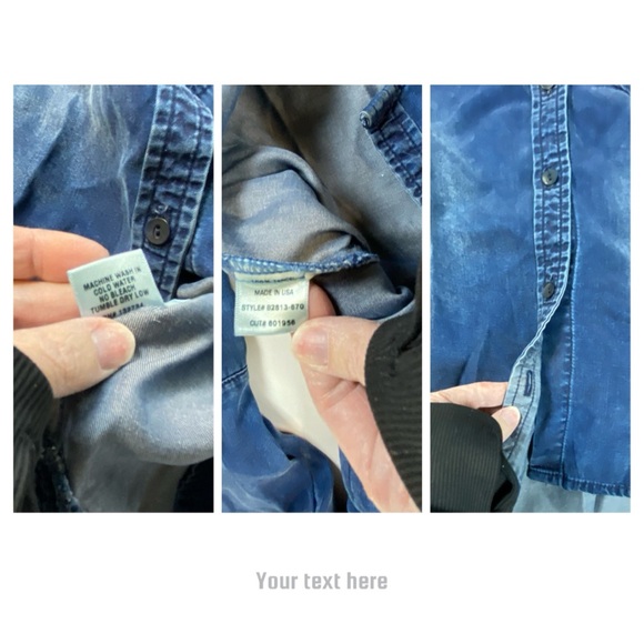 Bella dahl chambray denim shirt small EUC - Picture 10 of 12